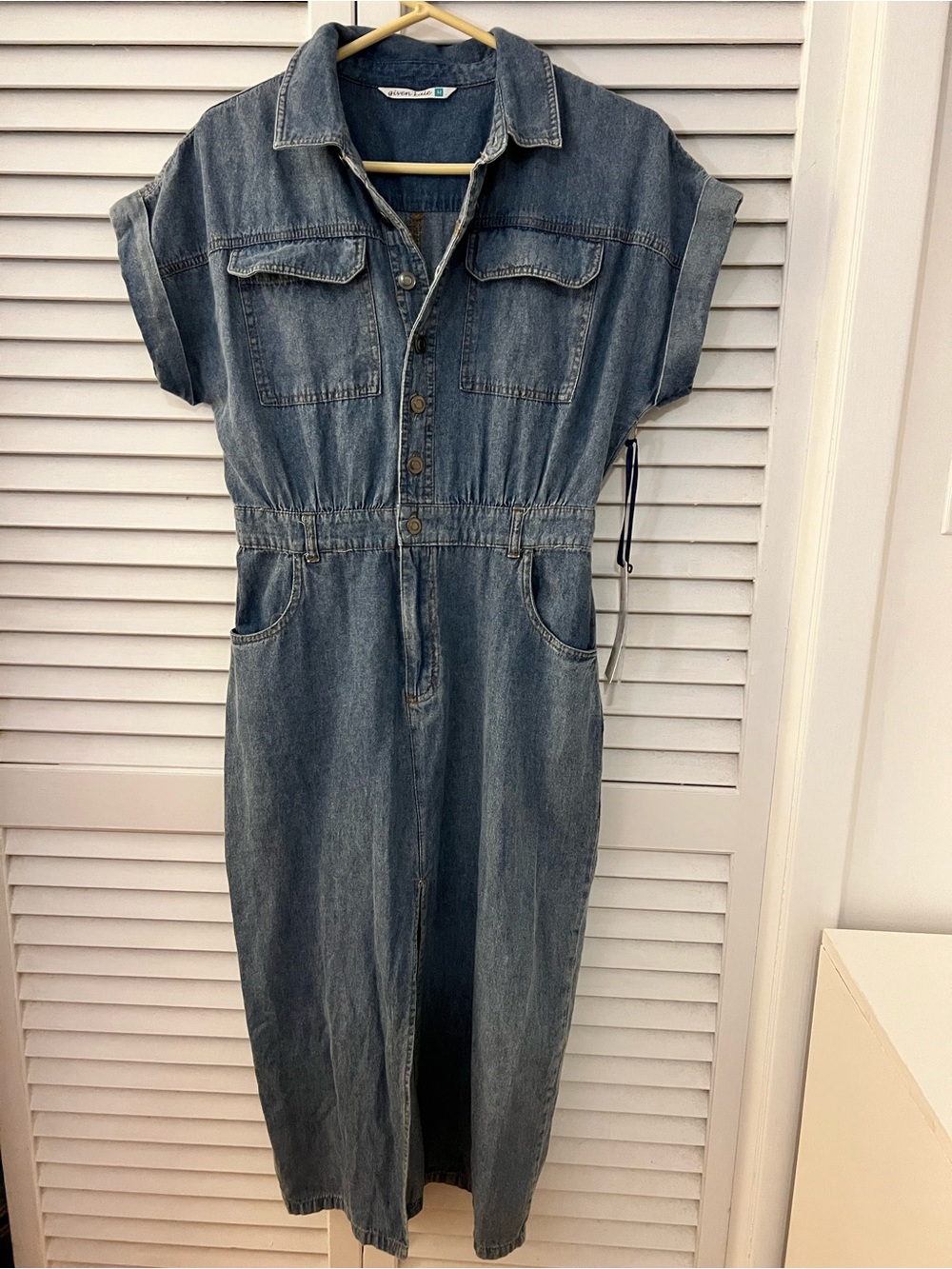 NEW Given Kale Blue Jean Dress Medium - boutique brand - Picture 2 of 8